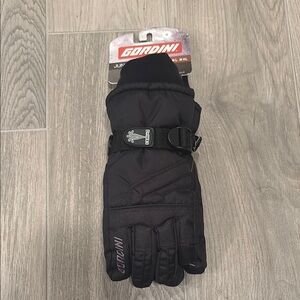 Gordini Kids Black Insulated Winter Gloves Size S